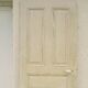 Old interior door wood painted vintage porcelain handle N°1