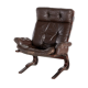 Leather lounge chair