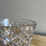 Chiseled crystal vase