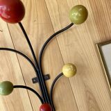 Coat rack wooden balls