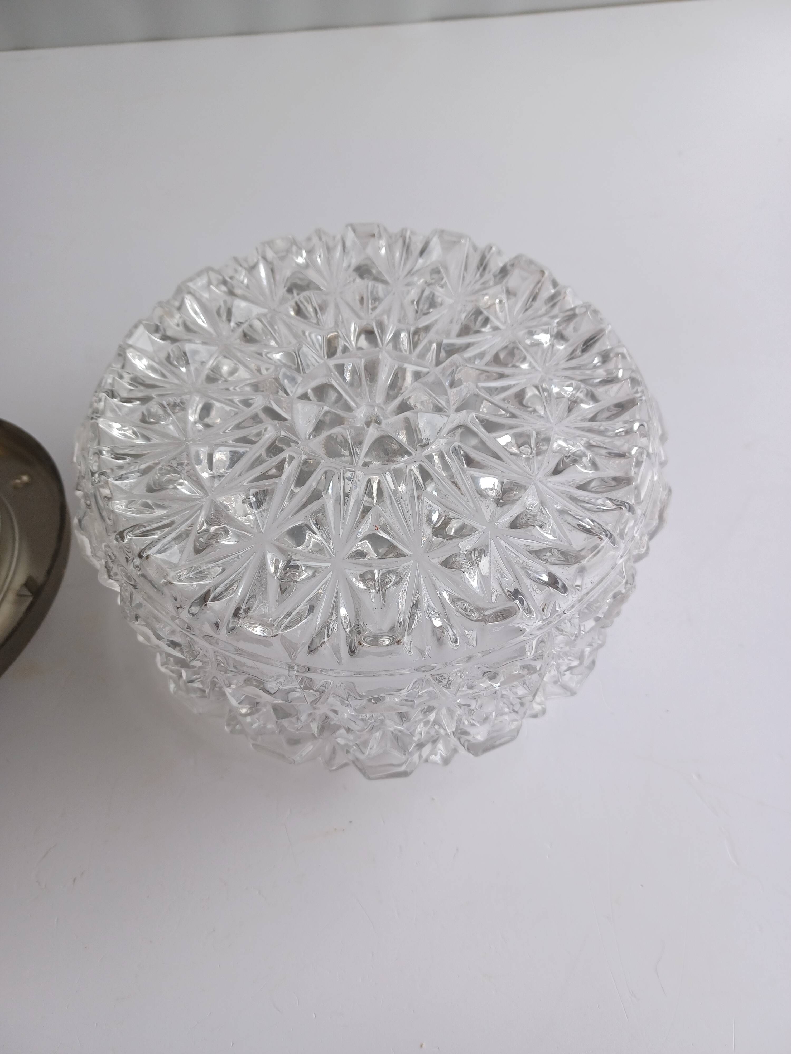 Vintage Erco ceiling light - Moulded glass - 196