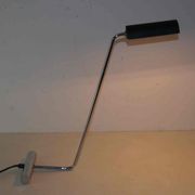 Lampe design italien années 80's chrome et acier