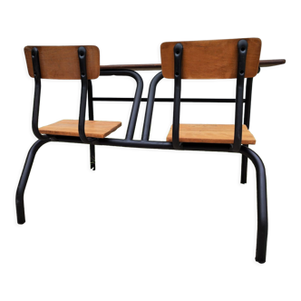 Two-seater school desk