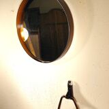 Round mirror and towel rack 1970