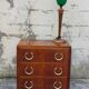 Art Deco period chest of drawers in walnut 1930
