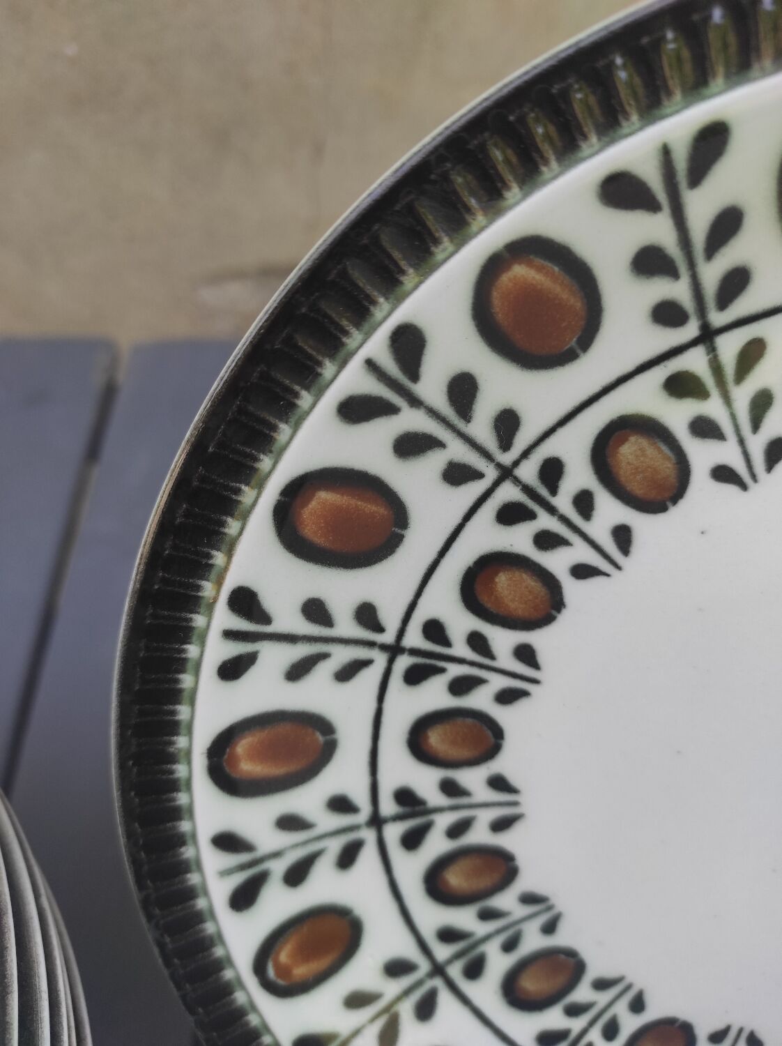 10 flat plates Boch la Louvière 60s