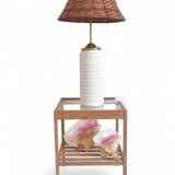 Midcentury Ceramic and Brass Table Lamp by Carstens Tönnieshof, 1960s