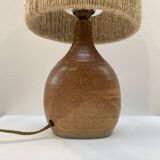 Sandstone lamp and its jute cord lampshade