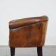 Sturdy, stately and subtle vintage sheepskin club chair