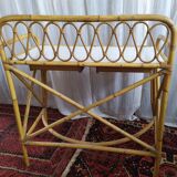 Vintage bamboo and rattan desk
