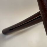 Set de quatre chaises pliantes en bois et cannage