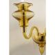 Amber Murano Glass Sconce with Linear Design by Simoeng for Simoeng