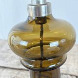 smoked glass lamp Holmegaard - Sweden 1980s