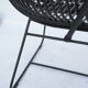 Black rattan sofa