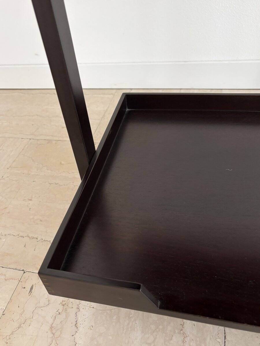 Dark Wood Bar Trolley by Franco Albini for Poggi Pavia, 1970s