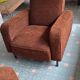 Pair of armchair Airborne 1960 velvet