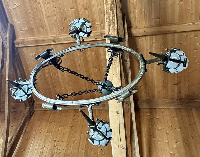 Handcrafted wrought iron chandeliers