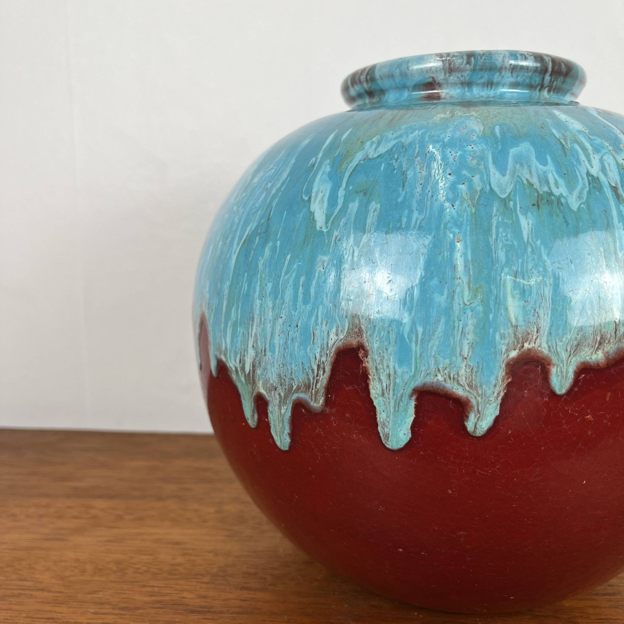 Vase boule en céramique par cab 1976