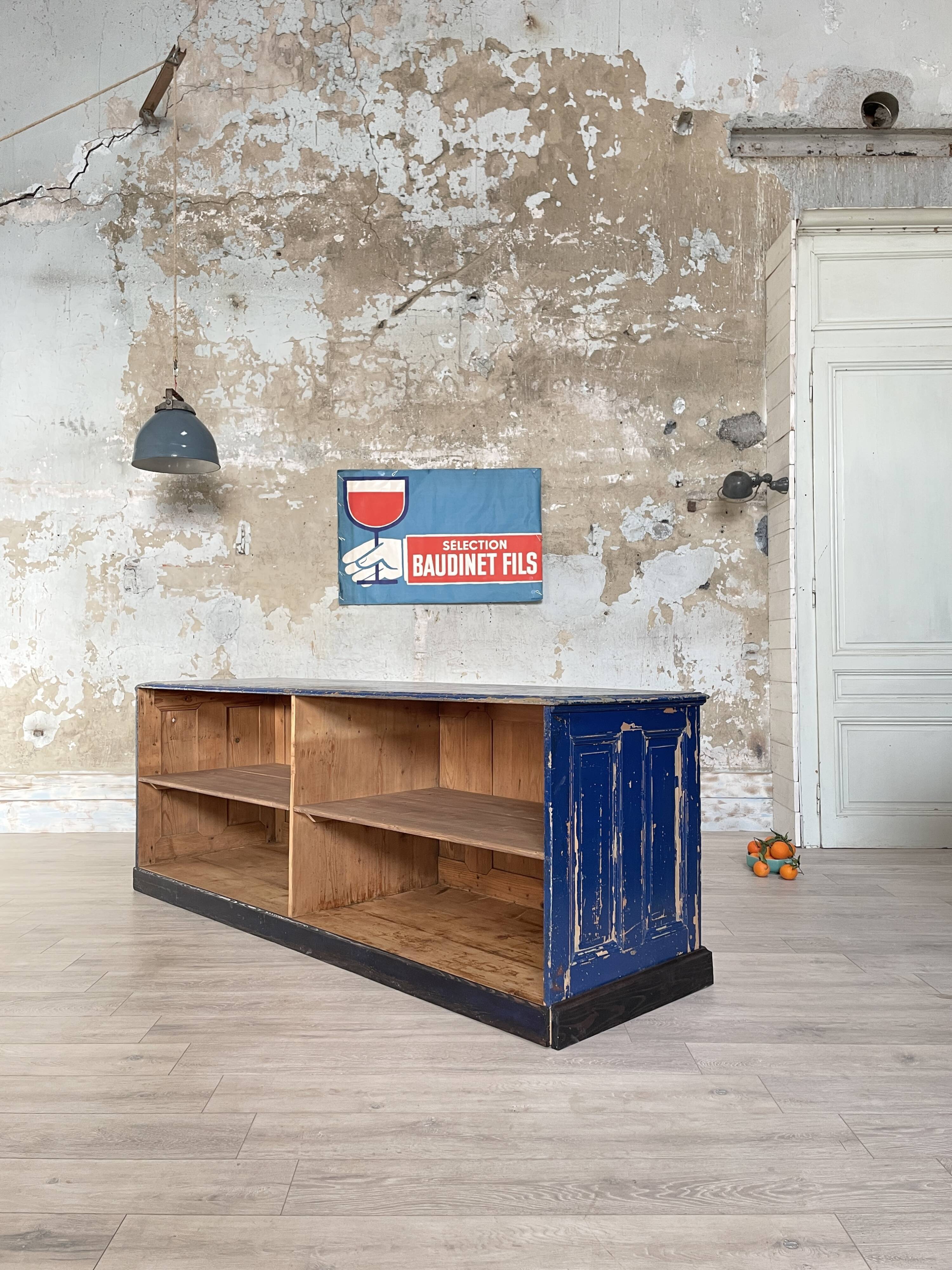 Commercial bank weathered wood panel.