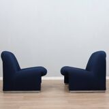 1970s Alky Armchairs by Giancarlo Piretti for Castelli. Restored Pair