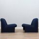 1970s Alky Armchairs by Giancarlo Piretti for Castelli. Restored Pair