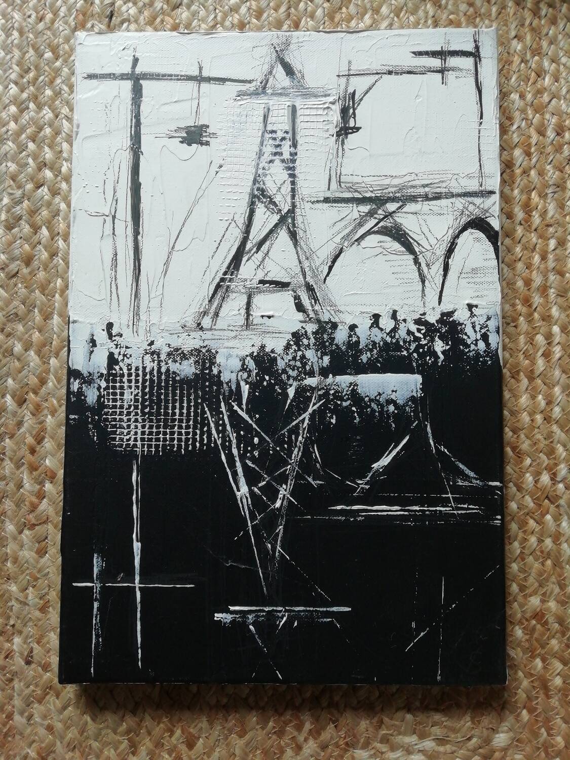 Acrylic painting on frame