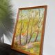 Tableau, peinture à l'huile, paysage signé