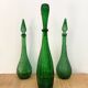 Carafe verte Empoli des années 60 - Modèle Rare