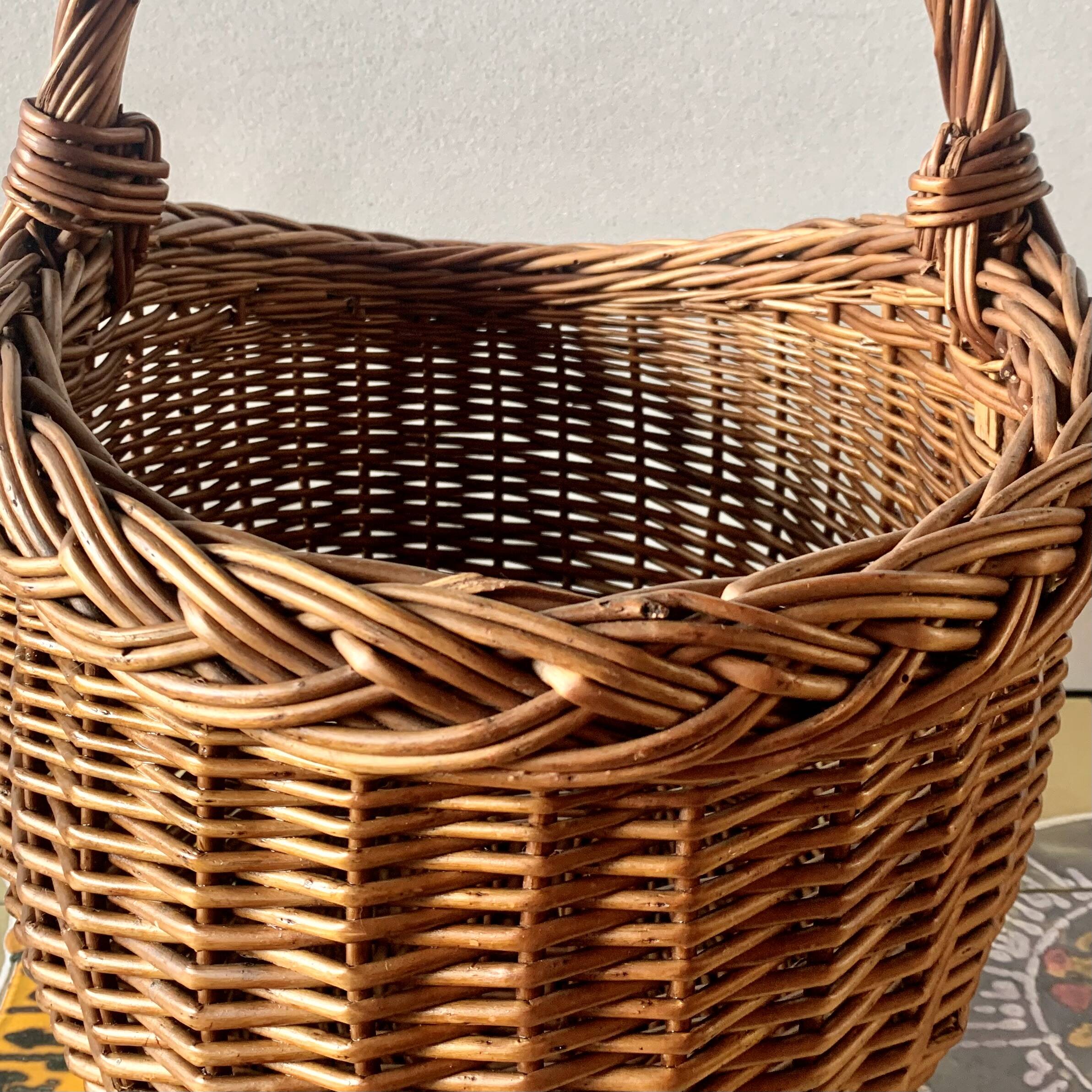 Vintage wicker basket