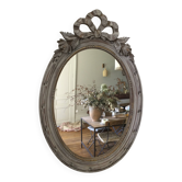Antique oval mirror