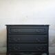Black vintage chest of drawers