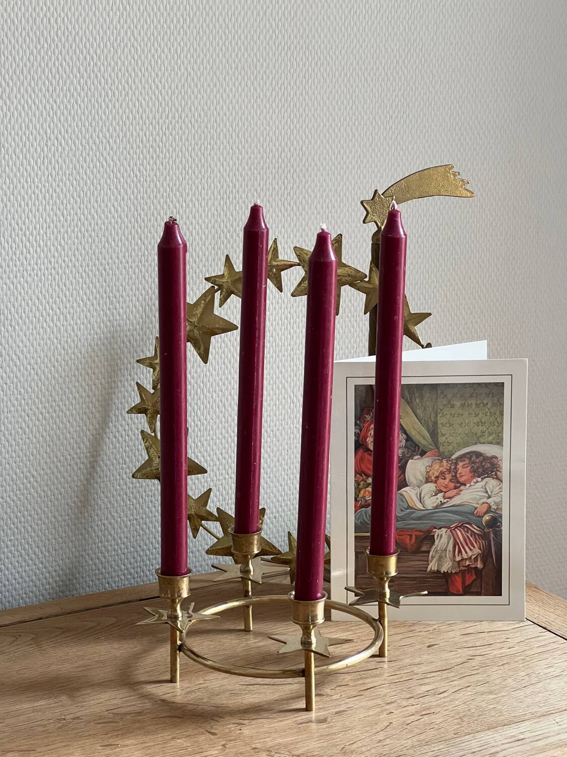 Vintage brass candle holder