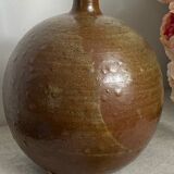 Glazed stoneware lamp base, telescopic socket