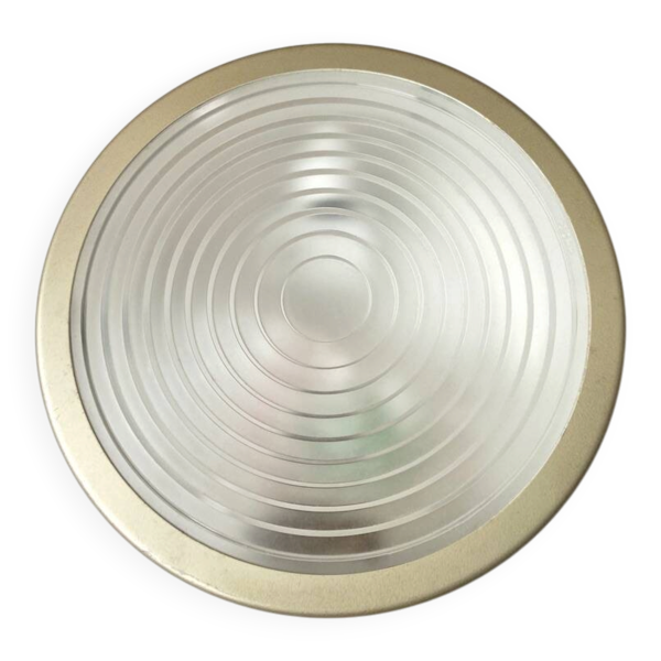 Plafonnier Vintage Holophane - Verre Lentille de fresnel - Style Industriel