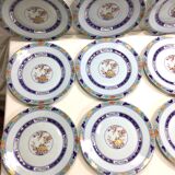 Raynaud & cie - service of 12 flat plates "koutani" in limoges