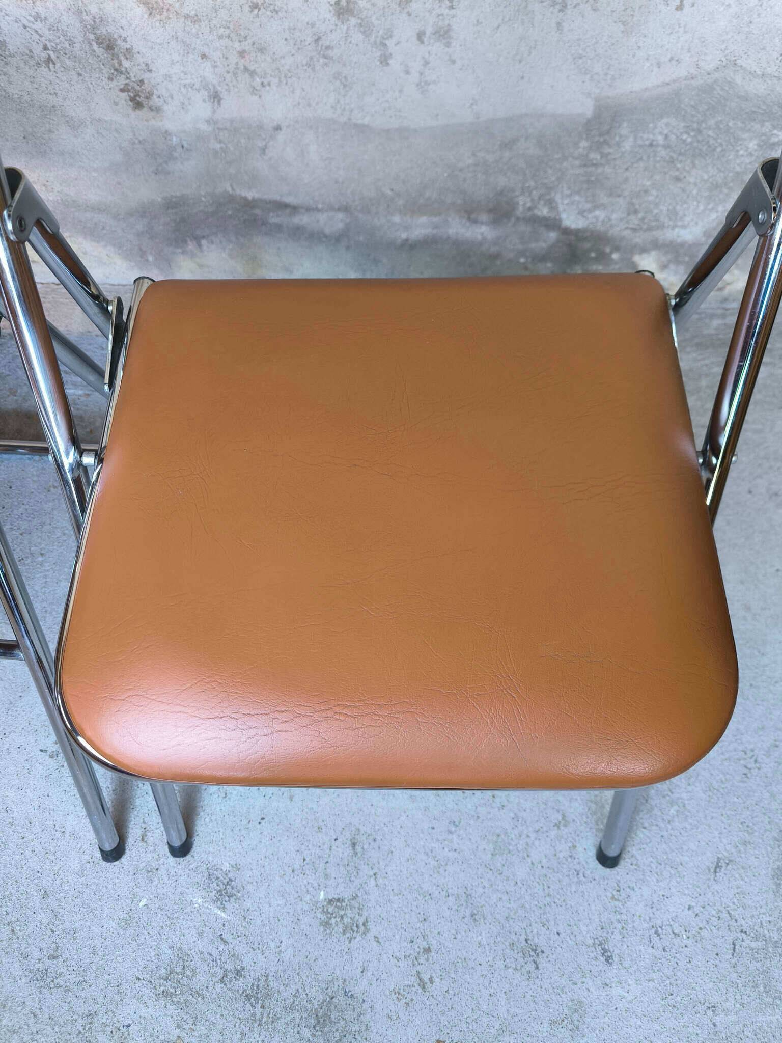 Pair of vintage Soudexvinyl chairs