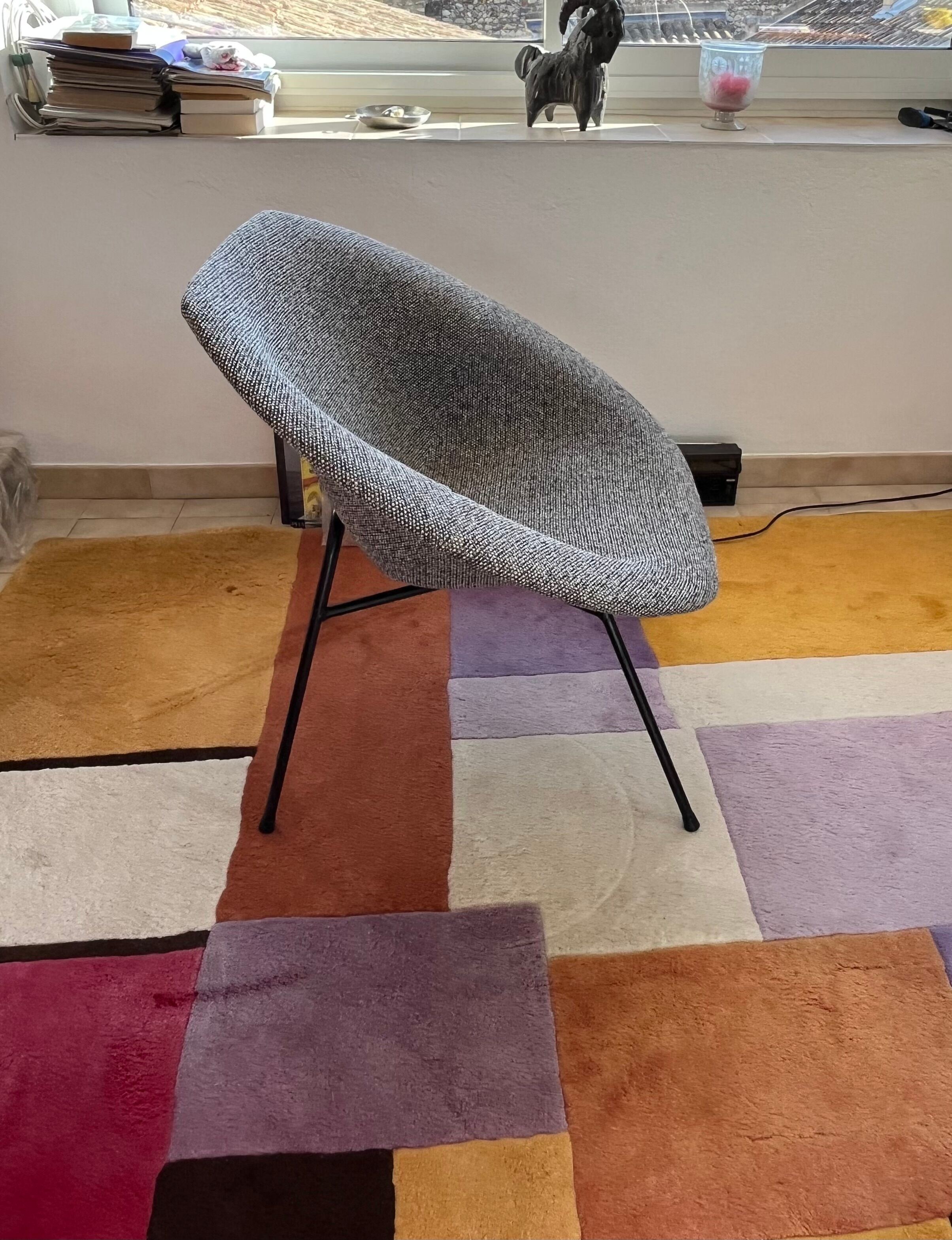 Pair of armchairs designed by Claude Vassal, 1950s.