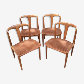 Batch of 4 Scandinavian chairs "Julianes" by Johannes Andersen