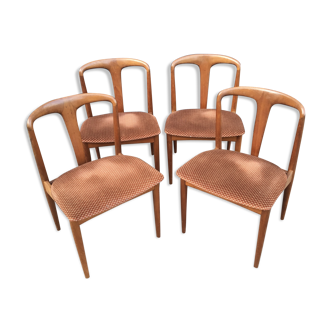 Batch of 4 Scandinavian chairs "Julianes" by Johannes Andersen