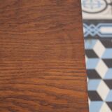 Teak coffee table with compass feet