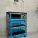 Vintage industrial trolley 'Hazet Assistent' + Rademacher lamp