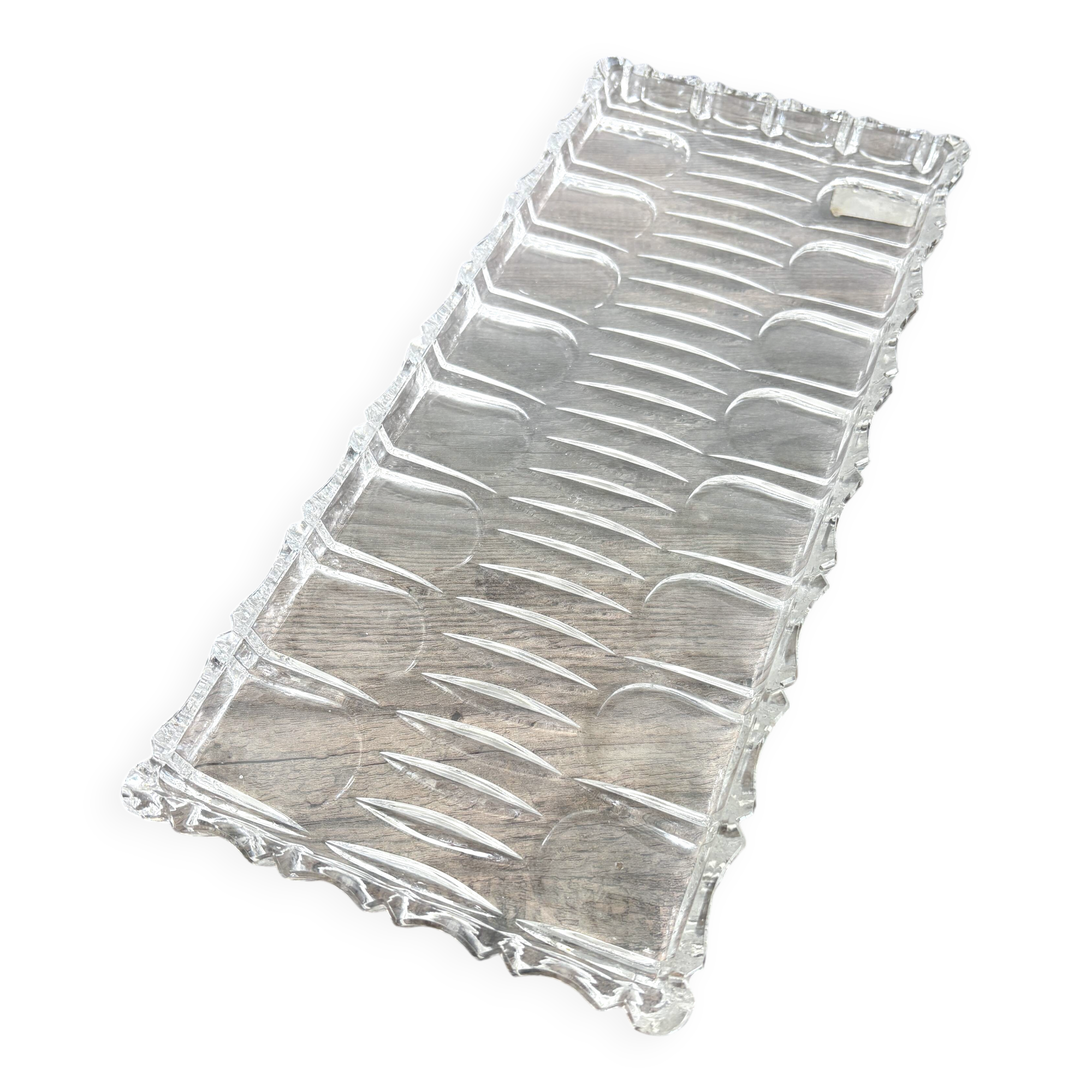 Antique crystal dish