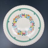 Longwy "pomone" dessert plates with fruit motifs