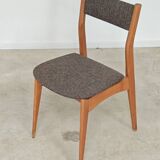 1970s Scandinavian chair in mottled Froca fabric
