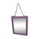 Pink 24x31cm metal mirror