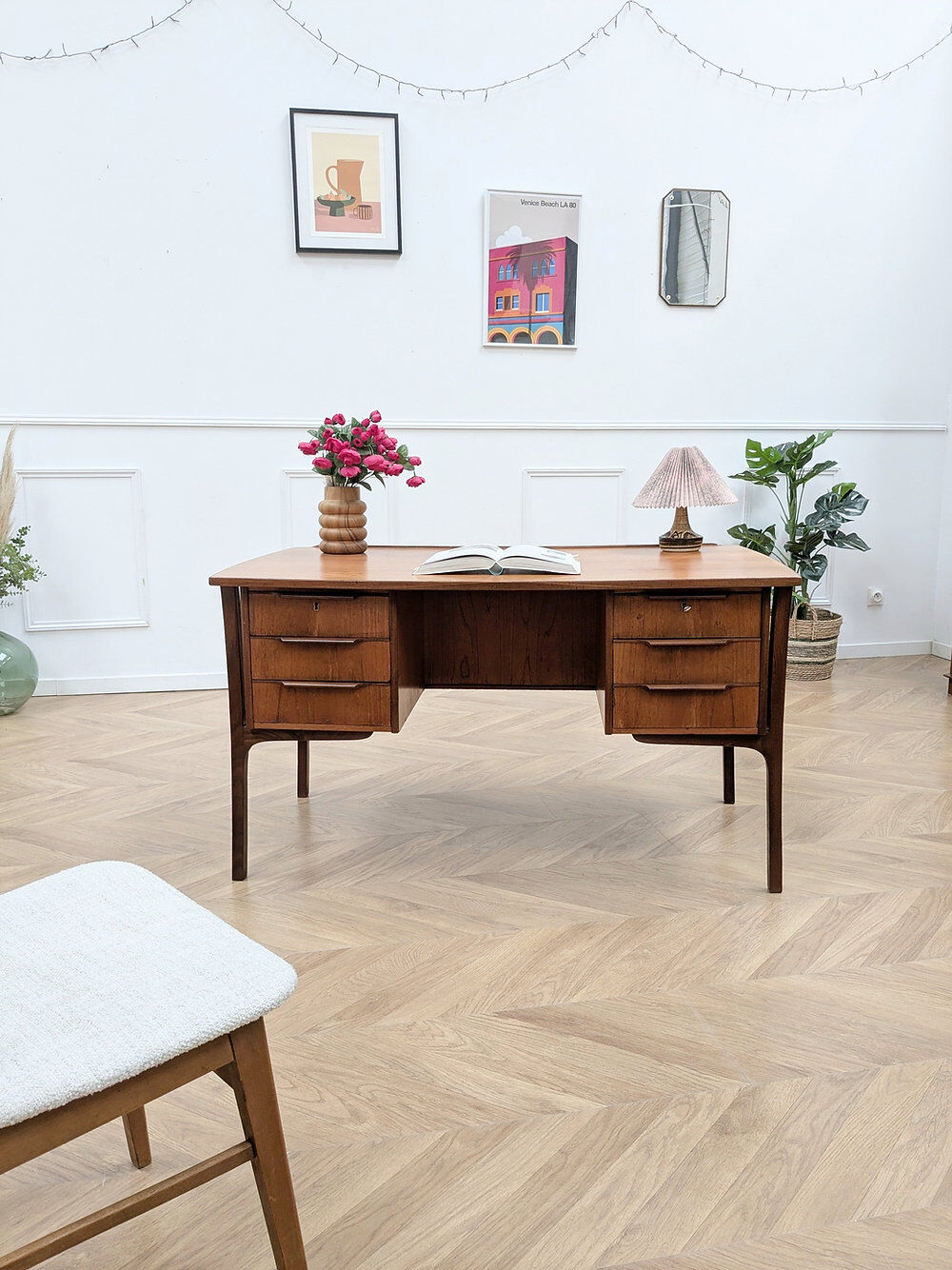 Bureau en teck scandinave