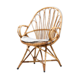 Rattan side chair, Dutch design, 1950’s