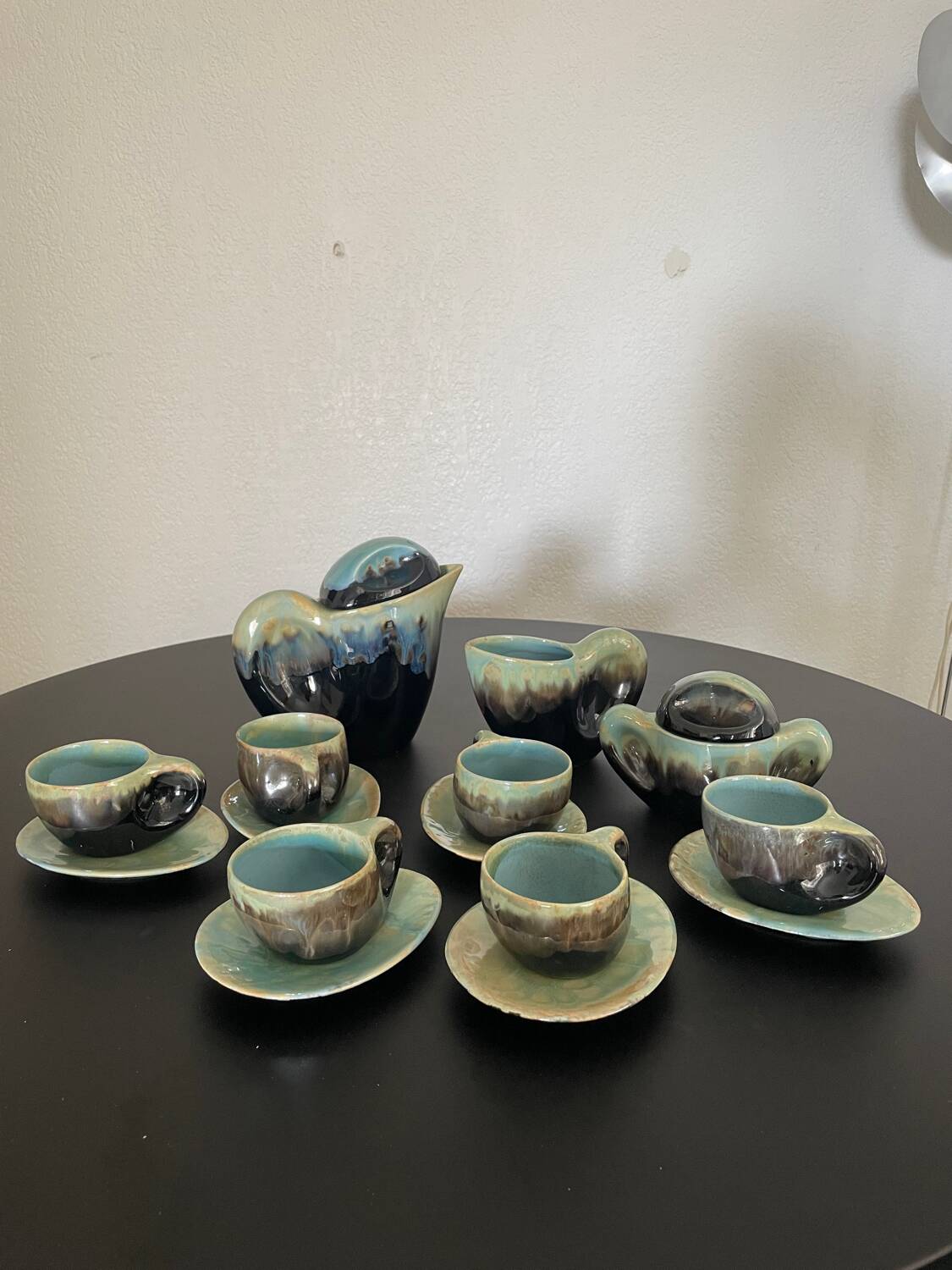 Vallauris ceramic coffee service from the 60s