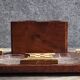 Art Deco period smoking case in burl wood and marquetry