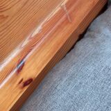 Pair of pine chairs 1980